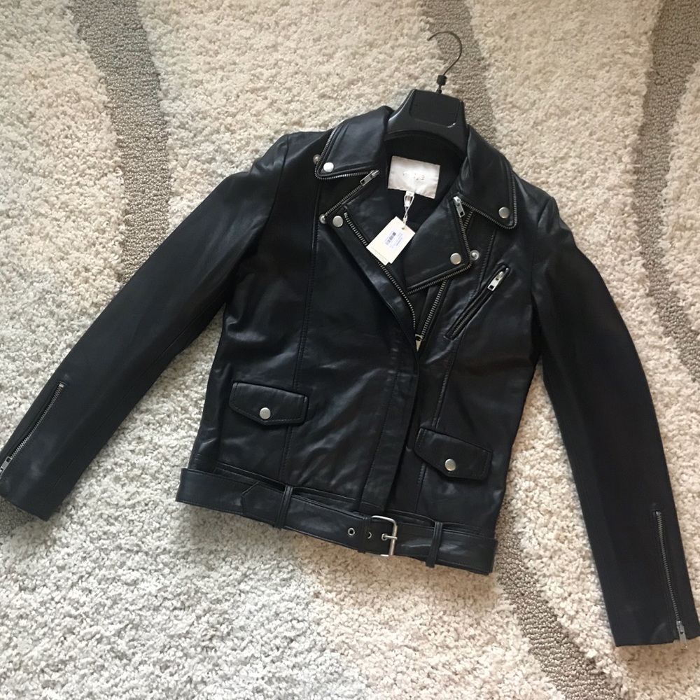 NWOT Maje leather jacket size 38